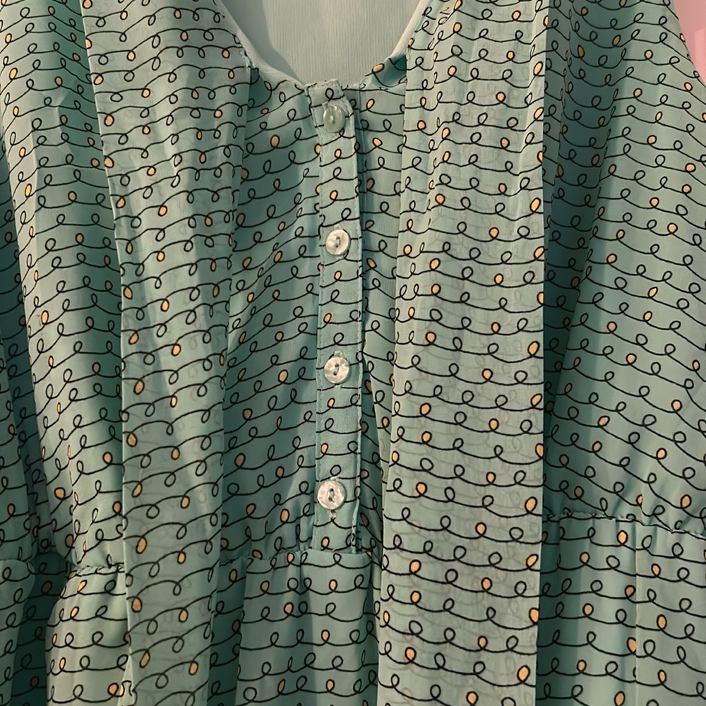 teal dress - Picture 3 of 9